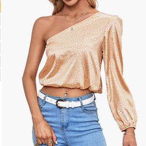 One shoulder blouse - small
